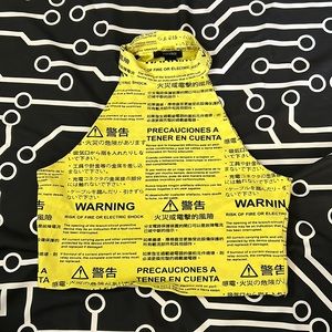 Cybergoth Cyberpunk Rave Festival Cropped Top